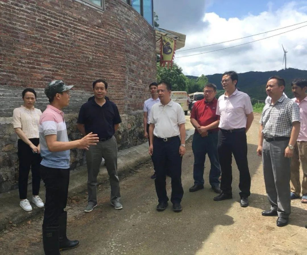 县委副书记、县长蔡旭东到羊角山林场检查指导防灾抢险工作