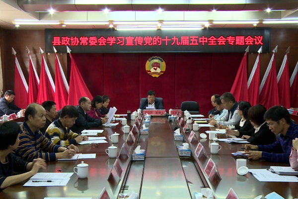 县政协第十届常务委员会召开第三十六次会议