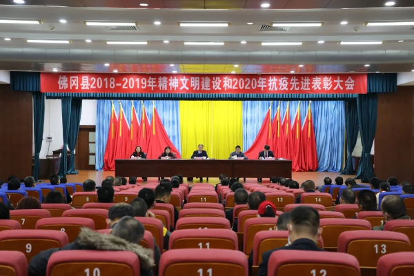 佛冈召开2018-2019年精神文明建设和2020年抗疫先进表彰大会