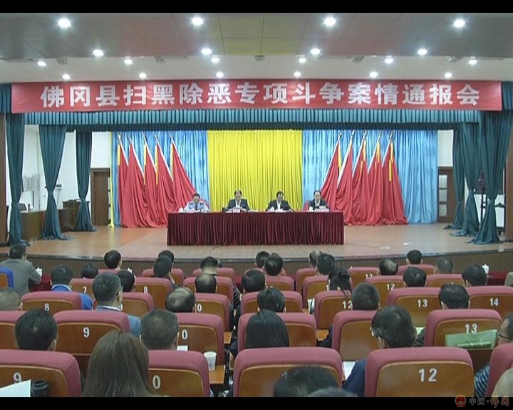 我县召开扫黑除恶专项斗争案情通报会