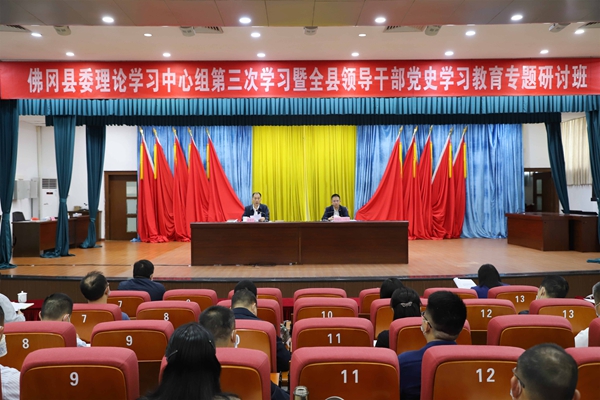 佛冈县委理论学习中心组第三次学习暨全县领导干部党史学习教育专题研讨班开班