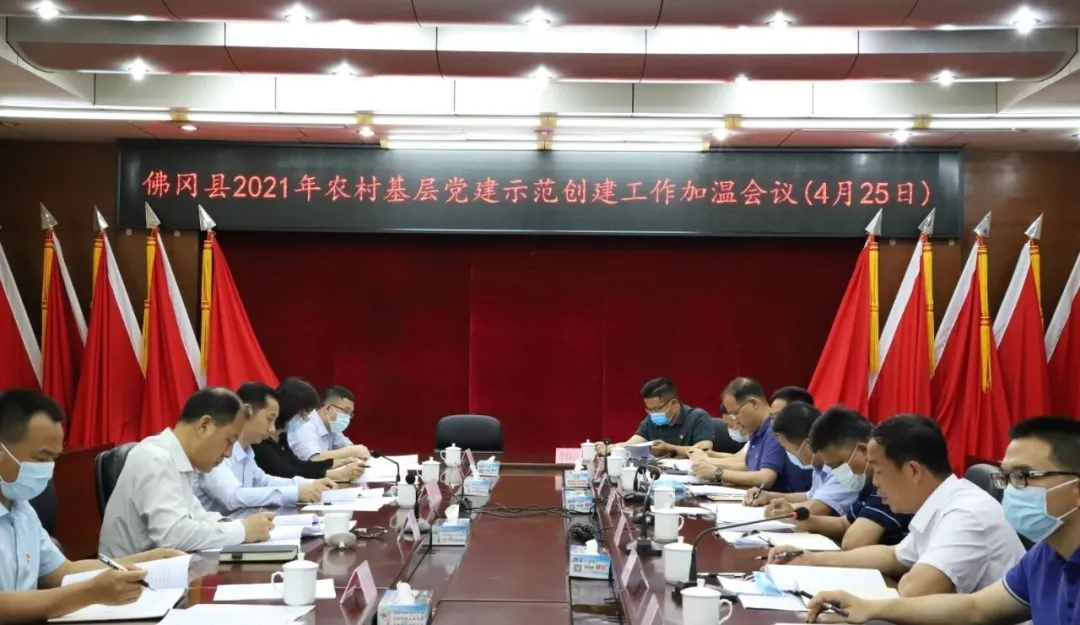 佛冈召开2021年农村基层党建示范创建工作加温会议