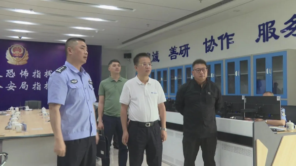县委副书记、县长蔡旭东督导检查佛冈安保和道路交通安全管理工作