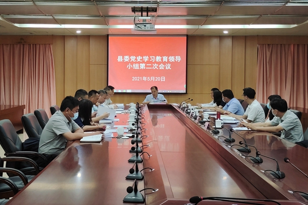 县委党史学习教育领导小组第二次会议召开