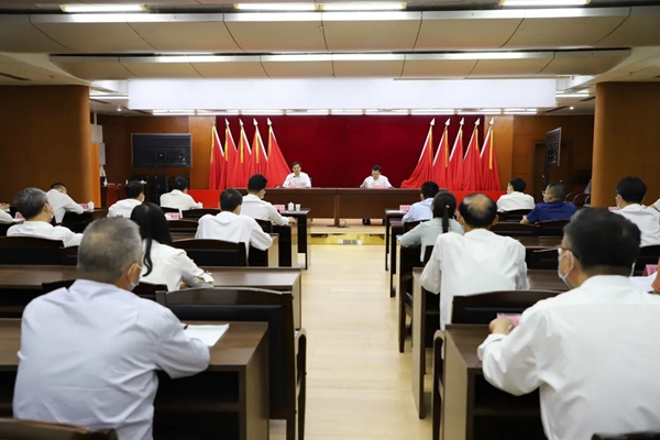 佛冈组织收听收看全市水利高质量发展电视电话会议