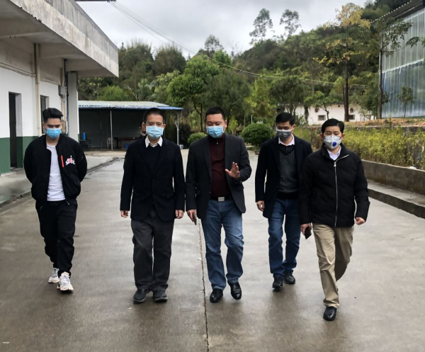县委副书记、县长蔡旭东到企业检查指导复工复产工作