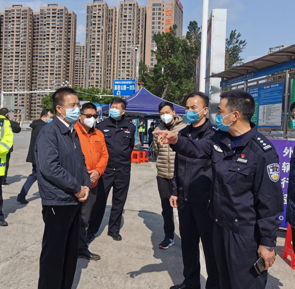 县委副书记、县长蔡旭东率队调研我县疫情防控工作