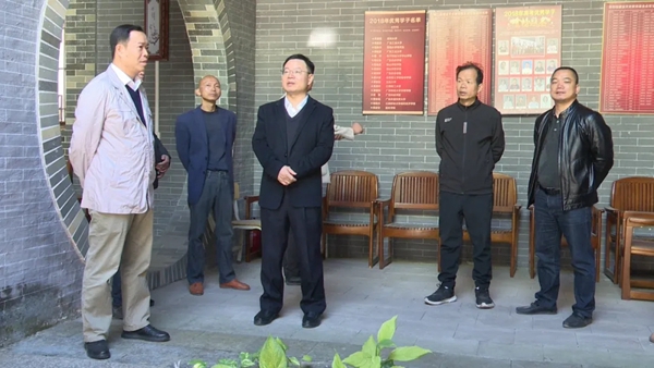 县委副书记、县长江红平率队到汤塘镇调研濂溪古书院保护和利用工作