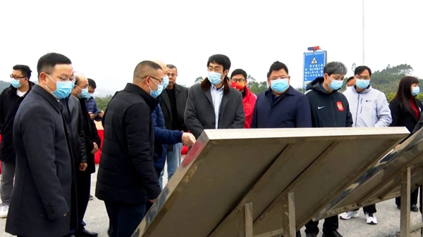 市政协党组书记、主席姚楚旋率队到佛冈检查省运会场馆建设进度情况