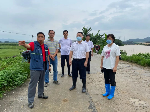 县委副书记、县长江红平率队到龙山镇蓄滞洪区检查指导防汛救灾和群众转移避险工作