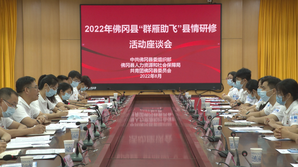 佛冈组织开展2022年佛冈籍大学生“群雁助飞”县情研修活动