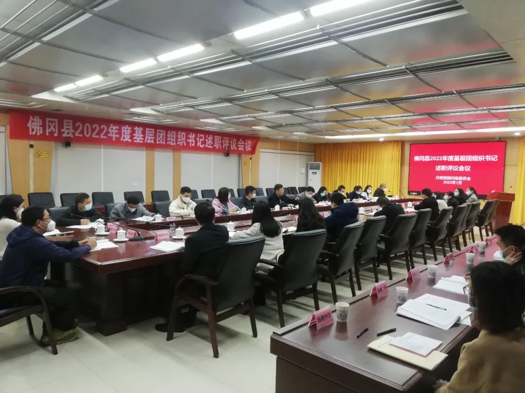 佛冈县2022年度基层团组织书记述职评议会召开