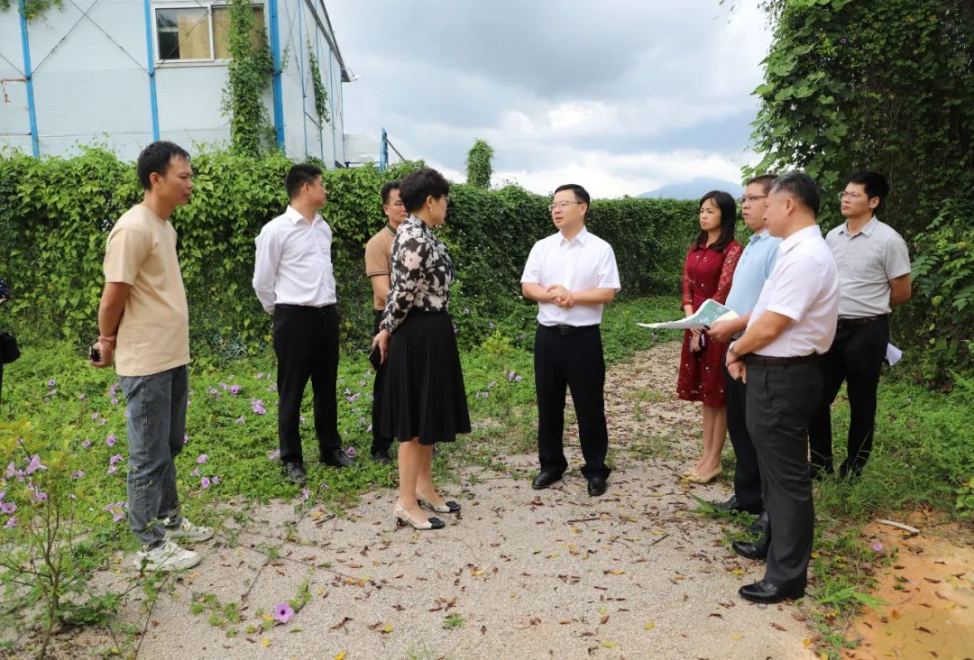 江红平率队调研佛冈县园区基础设施建设和项目入园及落地情况