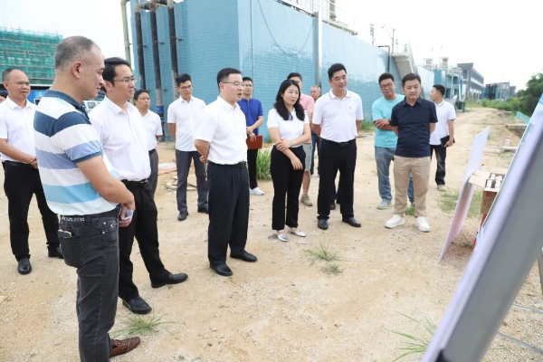 县委副书记、县长江红平率队到龙山镇调研企业生产、园区建设工作