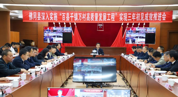 佛冈县深入实施“百县千镇万村高质量发展工程”实现三年初见成效推进会议