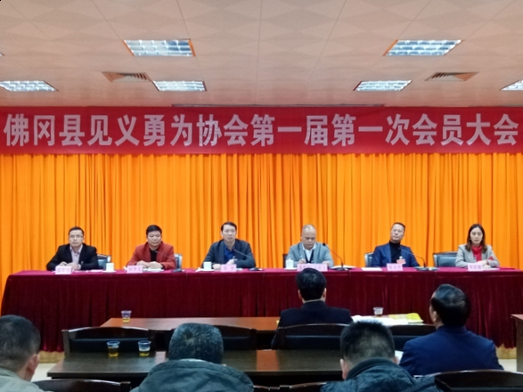佛冈县见义勇为协会召开第一届第一次会员大会
