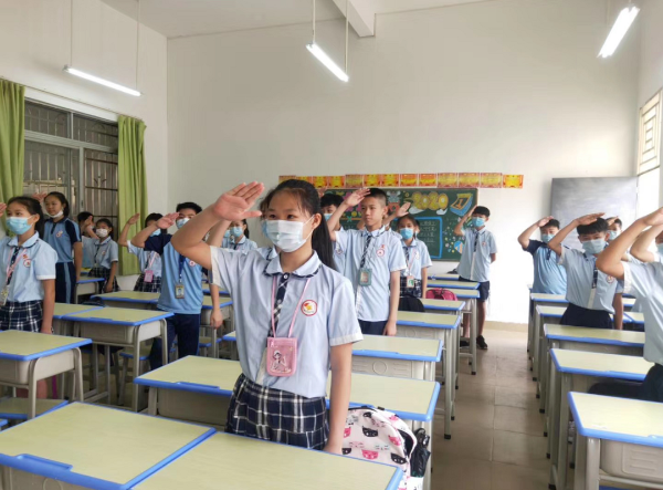 ▲汤塘中心小学开学情况